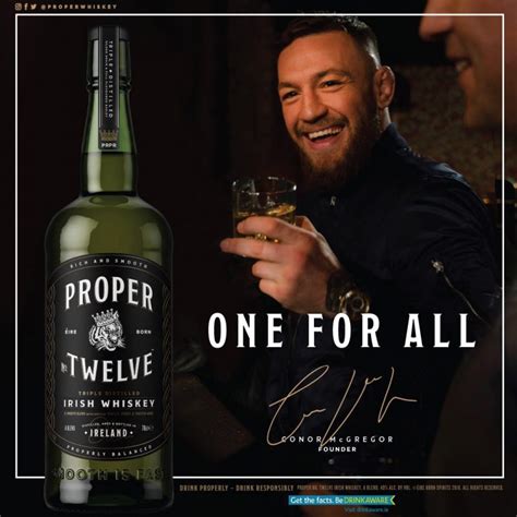 Proper No. Twelve Irish Whiskey founded by Conor McGregor